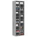 Shoe Cabinet Grey Sonoma 54x34x183 Cm Engineered Wood Noptbo