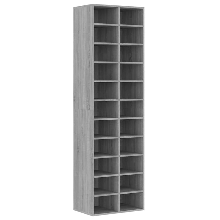 Shoe Cabinet Grey Sonoma 54x34x183 Cm Engineered Wood Noptbo