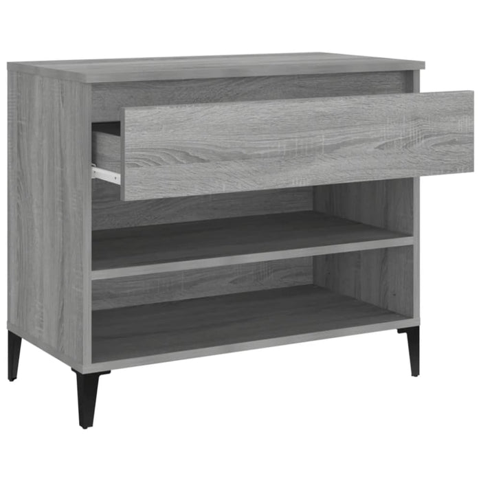 Shoe Cabinet Grey Sonoma 70x36x60 Cm Engineered Wood Nokiib