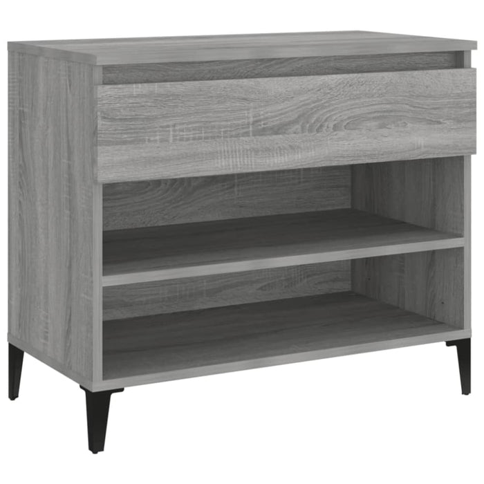 Shoe Cabinet Grey Sonoma 70x36x60 Cm Engineered Wood Nokiib