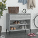 Shoe Cabinet Grey Sonoma 70x36x60 Cm Engineered Wood Nokiib
