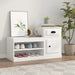 Shoe Cabinet High Gloss White 100x42x60 Cm Engineered Wood
