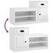 Shoe Cabinet High Gloss White 100x42x60 Cm Engineered Wood