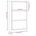Shoe Cabinet With Mirror 3-layer High Gloss White