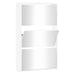 Shoe Cabinet With Mirror 3-layer High Gloss White