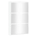 Shoe Cabinet With Mirror 3-layer High Gloss White