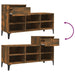 Shoe Cabinet Smoked Oak 102x36x60 Cm Engineered Wood Nxoxoi