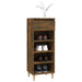 Shoe Cabinet Smoked Oak 40x36x105 Cm Engineered Wood Nokiii