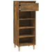 Shoe Cabinet Smoked Oak 40x36x105 Cm Engineered Wood Nokiii