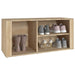 Shoe Cabinet Sonoma Oak 100x35x45 Cm Engineered Wood Nolkxt