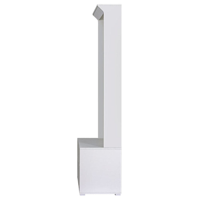 Shoe Cabinet Storage Rack Bench Hall Tree Coat White 180cm