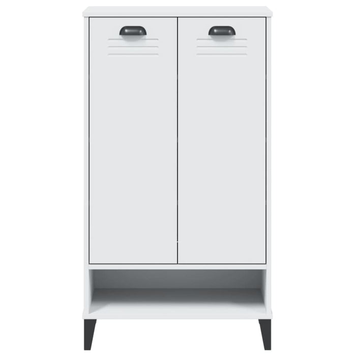 Shoe Cabinet Viken White Solid Wood Pine Tiakxt