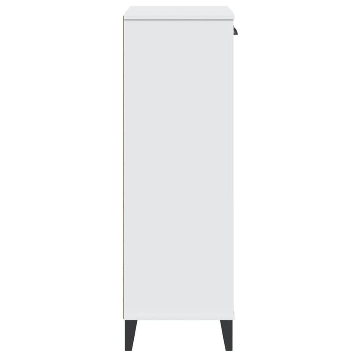 Shoe Cabinet Viken White Solid Wood Pine Tiakxt