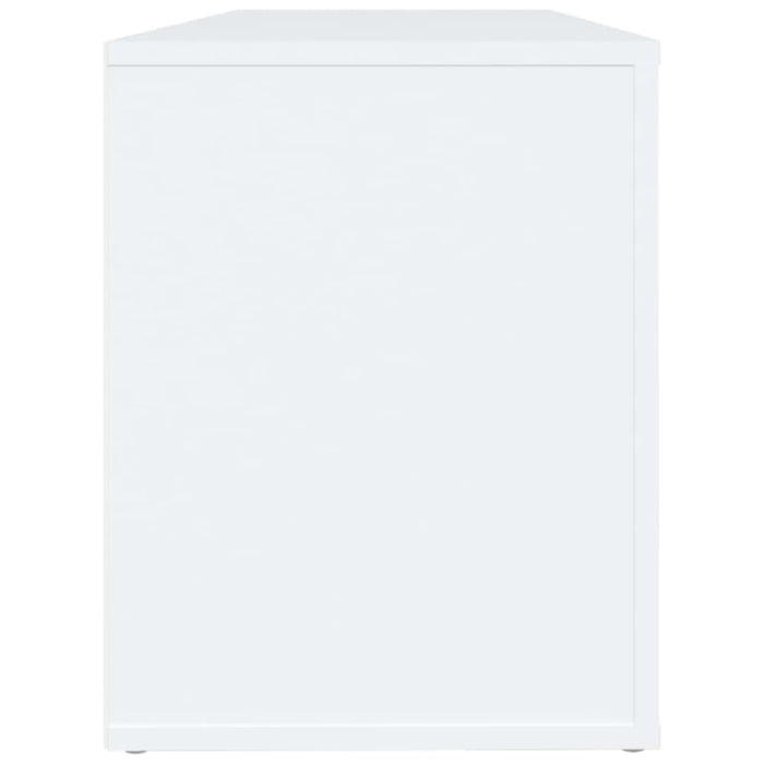 Shoe Cabinet White 100x35x45 Cm Engineered Wood Nolkxb