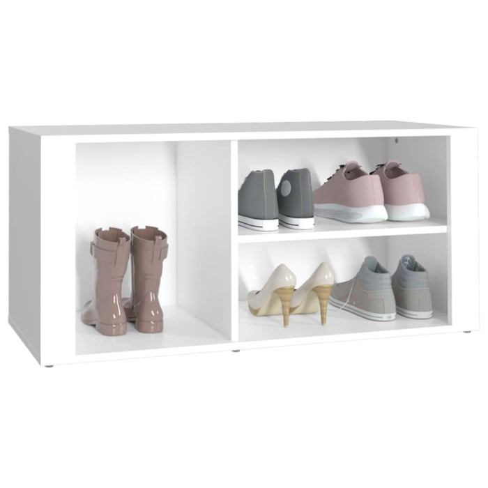 Shoe Cabinet White 100x35x45 Cm Engineered Wood Nolkxb