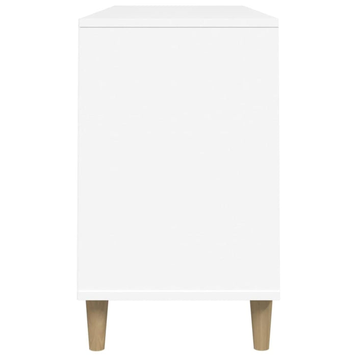 Shoe Cabinet White 102x36x60 Cm Engineered Wood Nokiab