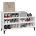 Shoe Cabinet White 102x36x60 Cm Engineered Wood Nokitx