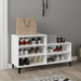 Shoe Cabinet White 102x36x60 Cm Engineered Wood Nokitx