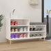 Shoe Cabinet White 102x36x60 Cm Engineered Wood Nokixa