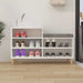 Shoe Cabinet White 102x36x60 Cm Engineered Wood Nokixa