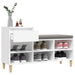 Shoe Cabinet White 102x36x60 Cm Engineered Wood Nxoxba