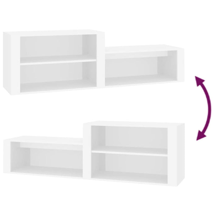 Shoe Cabinet White 150x35x45 Cm Engineered Wood Nolkox