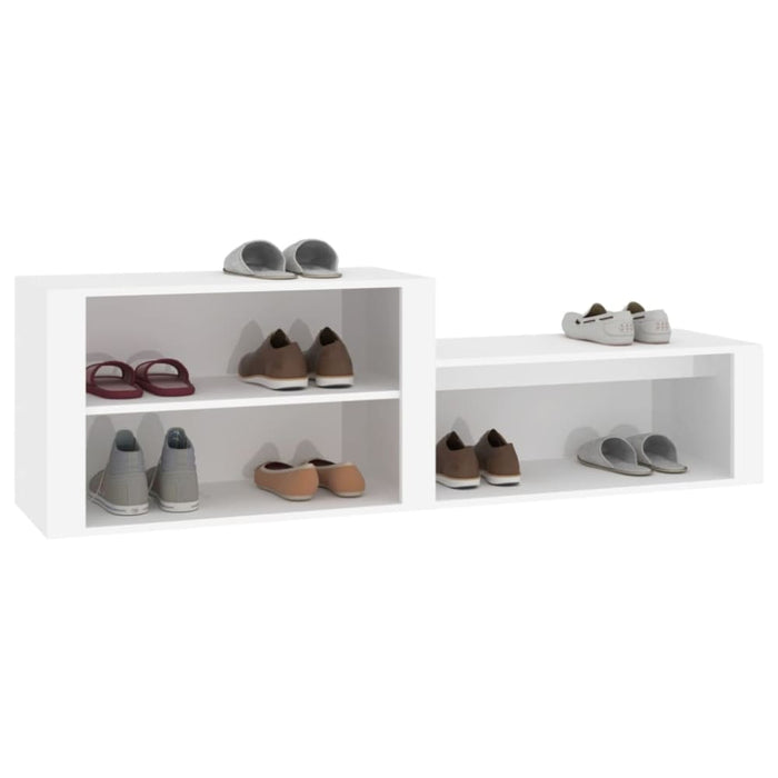 Shoe Cabinet White 150x35x45 Cm Engineered Wood Nolkox