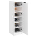 Shoe Cabinet White 30x35x100 Cm Engineered Wood Nooatb
