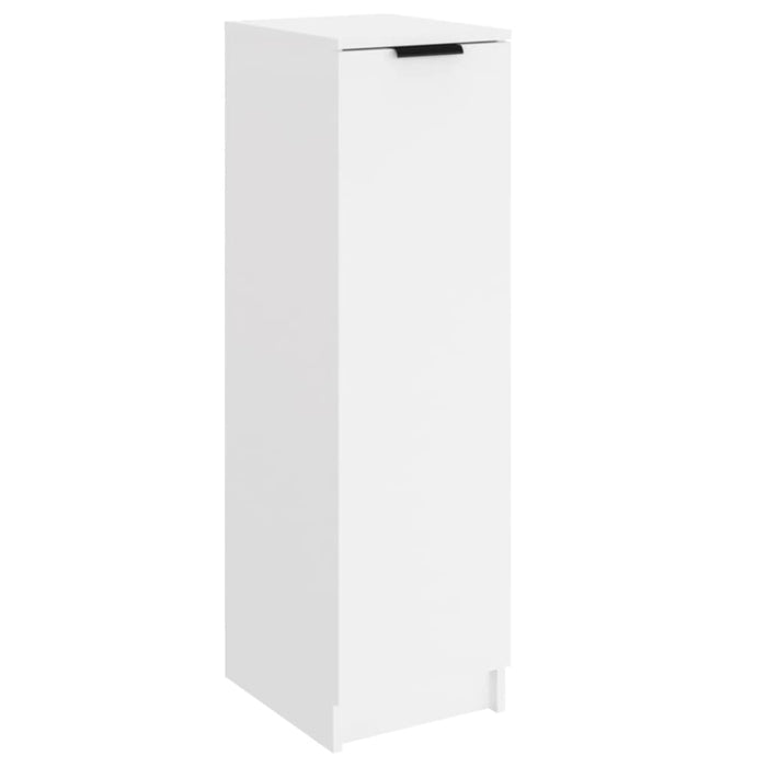 Shoe Cabinet White 30x35x100 Cm Engineered Wood Nooatb