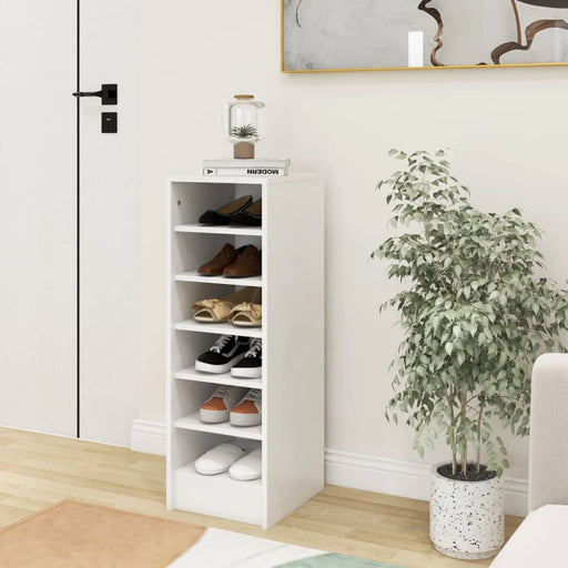 Shoe Cabinet White 31.5x35x90 Cm Engineered Wood Nbnkkk