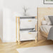 Shoe Cabinet White 57.5x33x80 Cm Engineered Wood Taplna