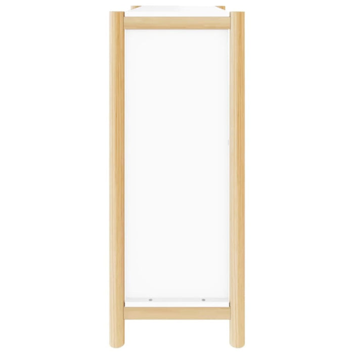 Shoe Cabinet White 57.5x33x80 Cm Engineered Wood Taplna