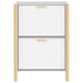 Shoe Cabinet White 57.5x33x80 Cm Engineered Wood Taplna