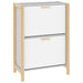 Shoe Cabinet White 57.5x33x80 Cm Engineered Wood Taplna