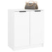 Shoe Cabinet White 59x35x70 Cm Engineered Wood Nooaxo