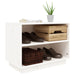Shoe Cabinet White 60x34x45 Cm Solid Wood Pine Notpal