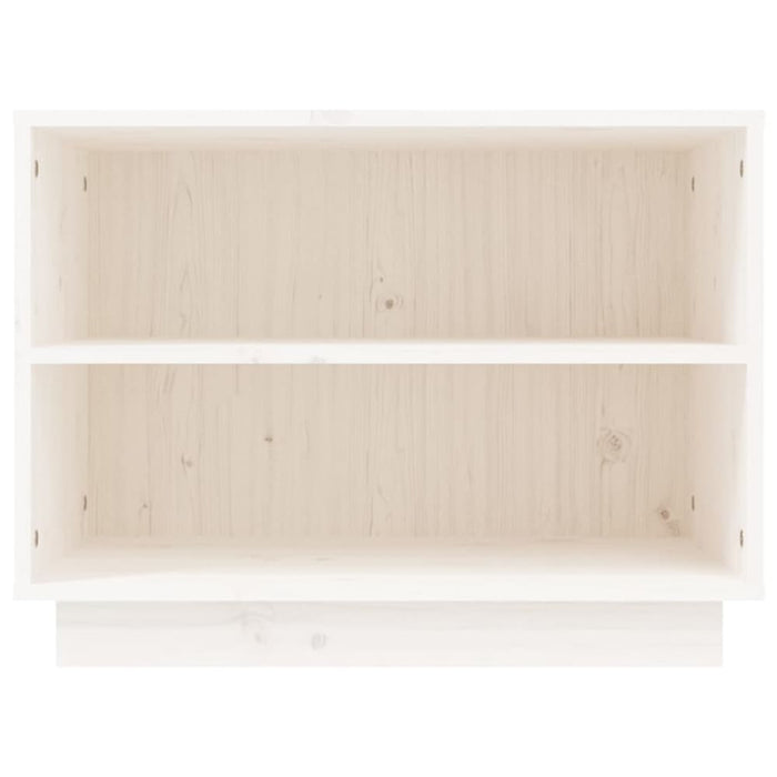 Shoe Cabinet White 60x34x45 Cm Solid Wood Pine Notpal