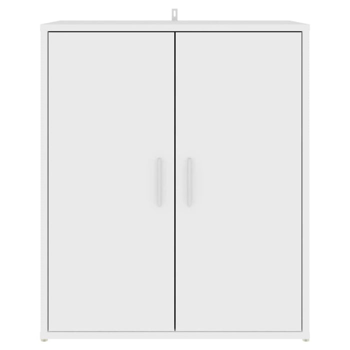 Shoe Cabinet White 60x35x70 Cm Engineered Wood Nbnkon