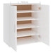 Shoe Cabinet White 60x35x70 Cm Engineered Wood Nbnkon