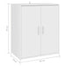 Shoe Cabinet White 60x35x70 Cm Engineered Wood Nbnkon