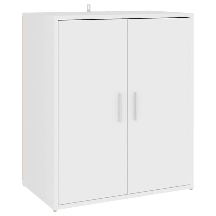 Shoe Cabinet White 60x35x70 Cm Engineered Wood Nbnkon