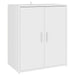 Shoe Cabinet White 60x35x70 Cm Engineered Wood Nbnkon