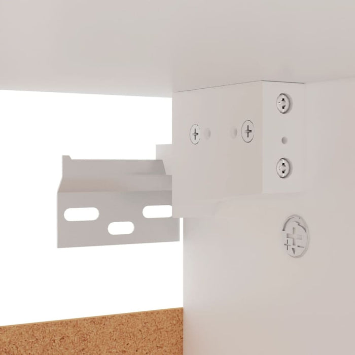 Shoe Cabinet White 60x35x70 Cm Engineered Wood Nbnkon