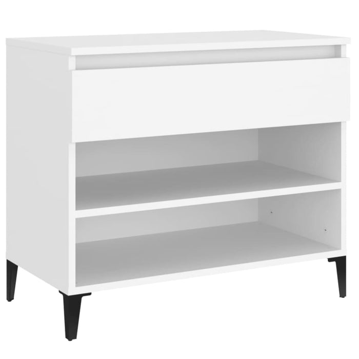 Shoe Cabinet White 70x36x60 Cm Engineered Wood Nokila