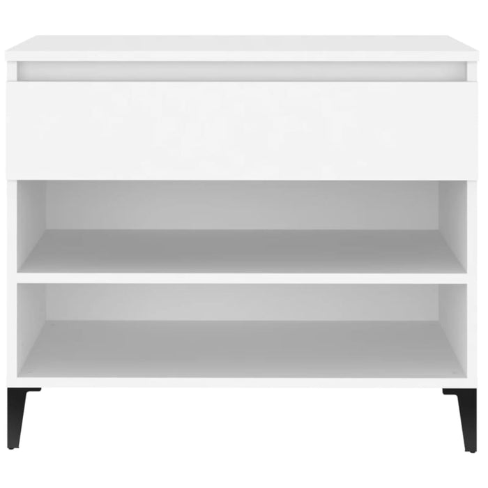 Shoe Cabinet White 70x36x60 Cm Engineered Wood Nokila