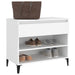 Shoe Cabinet White 70x36x60 Cm Engineered Wood Nokila