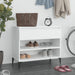 Shoe Cabinet White 70x36x60 Cm Engineered Wood Nokila