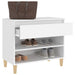 Shoe Cabinet White 70x36x60 Cm Engineered Wood Nokipl