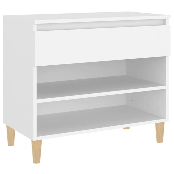 Shoe Cabinet White 70x36x60 Cm Engineered Wood Nokipl