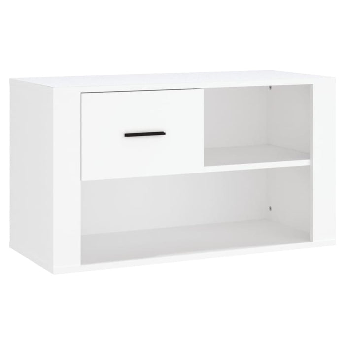 Shoe Cabinet White 80x35x45 Cm Engineered Wood Nolipx